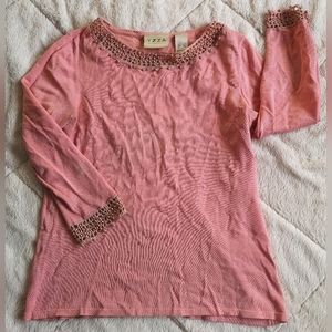 YZZA shirt with pearls